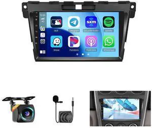 8 Cores 4+64G Car Radio for Mazda CX7 2006 2007 2008 2009 2010 2011 2012 | 9" Touch Screen Carplay Android Auto with 32EQ Bluetooth WiFi GPS Navigation Mirror Link Backup Camera 8 Cores 4+64G Car Radio for Mazda CX7 2006 2007 2008 2009 2010 2011 2012 | 9" Touch Screen Carplay Android Auto with 32EQ Bluetooth WiFi GPS Navigation Mirror Link Backup Camera