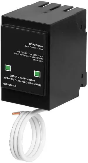 QSPD2A035B 35kA Indoor Surge Protective Device, Whole House Surge Protector Breaker for Electrical Panel QSPD2A035B 35kA Indoor Surge Protective Device, Whole House Surge Protector Breaker for Electrical Panel