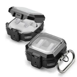 Compatible with Samsung Galaxy Buds 4 Pro Case & Galaxy Buds 4 Case, Rugged Shockproof Protective Cover with Secure Locking Protection, Wireless Charging, Black Compatible with Samsung Galaxy Buds 4 Pro Case & Galaxy Buds 4 Case, Rugged Shockproof Protective Cover with Secure Locking Protection, Wireless Charging, Black