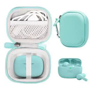 Case for JBL Vibe Beam True Wireless Noise Cancelling Earbuds (Mint) Case for JBL Vibe Beam True Wireless Noise Cancelling Earbuds (Mint)