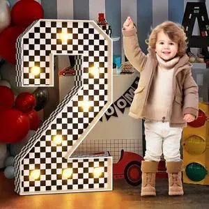 3ft Marquee Numbers 2 for Racing 2nd-Birthday Decorations | Large Light Up Number 2 Two Fast Birthday Decoration Race Car Second Birthday Party Decor Balloon Frame 20 Pcs Accessory Set 3ft Marquee Numbers 2 for Racing 2nd-Birthday Decorations | Large Light Up Number 2 Two Fast Birthday Decoration Race Car Second Birthday Party Decor Balloon Frame 20 Pcs Accessory Set