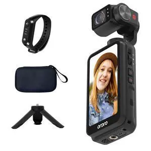 M5 3-Axis Stabilized Pocket Camera, 5K/4K Video, 48MP Still, Night Vision, 3.5" Touch Flip Screen, Face Follow, 1/2.5" Sensor, YouTube Content Creator Kit M5 3-Axis Stabilized Pocket Camera, 5K/4K Video, 48MP Still, Night Vision, 3.5" Touch Flip Screen, Face Follow, 1/2.5" Sensor, YouTube Content Creator Kit