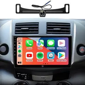 Car Radio Stereo for Toyota RAV4 2006-2011, Wireless CarPlay Android Auto | 9 inch IPS HD touchscreen, 5G WiFi GPS navigation, Bluetooth FM AM SWC, plug-and-play, 1080P backup camera Car Radio Stereo for Toyota RAV4 2006-2011, Wireless CarPlay Android Auto | 9 inch IPS HD touchscreen, 5G WiFi GPS navigation, Bluetooth FM AM SWC, plug-and-play, 1080P backup camera