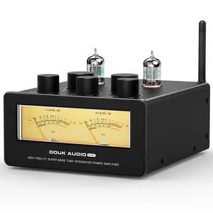 Bluetooth Tube Amp: 300W x2 TPA3255 2 Channel Stereo Power Amplifier Dual VU Meters & Super Bass for Home Theater & Hi-Fi Systems (T6 PRO Yellow Version) Bluetooth Tube Amp: 300W x2 TPA3255 2 Channel Stereo Power Amplifier Dual VU Meters & Super Bass for Home Theater & Hi-Fi Systems (T6 PRO Yellow Version)