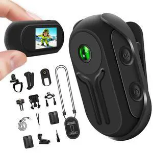 Mini Body Camera 1080P with Display Screen, Wearable Bodycam Action Cameras | 2026 Upgraded-Tech POV Camera for Outdoor Sports Horse Riding Cycling Hiking, Small, Magnetic, Multiple Accessories Mini Body Camera 1080P with Display Screen, Wearable Bodycam Action Cameras | 2026 Upgraded-Tech POV Camera for Outdoor Sports Horse Riding Cycling Hiking, Small, Magnetic, Multiple Accessories