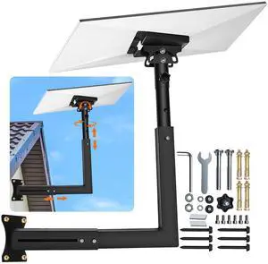 Starlink Mount Gen 3/4 with Adapter, Wall/Roof Mounting Kit, Black | Starlink Pole Mount with Telescoping Arm, 360° Adjustable Reinforced, Rustproof Weatherproof for Standard 4/4X/V3 Starlink Mount Gen 3/4 with Adapter, Wall/Roof Mounting Kit, Black | Starlink Pole Mount with Telescoping Arm, 360° Adjustable Reinforced, Rustproof Weatherproof for Standard 4/4X/V3