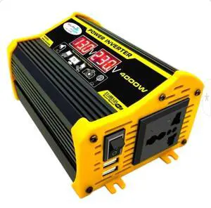High-Power Peak 4000W DC to AC Power Inverter 12V to 110V/220V Converter with Dual USB Ports, Universal AC Outlet, LED Display for Cars, Trucks, RVs, and Home Backup (110V) High-Power Peak 4000W DC to AC Power Inverter 12V to 110V/220V Converter with Dual USB Ports, Universal AC Outlet, LED Display for Cars, Trucks, RVs, and Home Backup (110V)