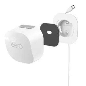 Wall Mount for eero 6/6+/Pro 6/Pro 6E/7, 1 Mount | Built-In Cable Storage, Space-Saving Design, Secure Screw Mount, Open Design for Reliable Wi-Fi Wall Mount for eero 6/6+/Pro 6/Pro 6E/7, 1 Mount | Built-In Cable Storage, Space-Saving Design, Secure Screw Mount, Open Design for Reliable Wi-Fi
