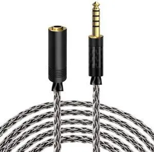 Apollo 6NOCC 4.4mm Balanced Cable Single Crystal Copper Upgrade Extension Cord, 4.4mm Male to Female Replacement Cord for HiFi Headset (9.8ft / 3m) Apollo 6NOCC 4.4mm Balanced Cable Single Crystal Copper Upgrade Extension Cord, 4.4mm Male to Female Replacement Cord for HiFi Headset (9.8ft / 3m)