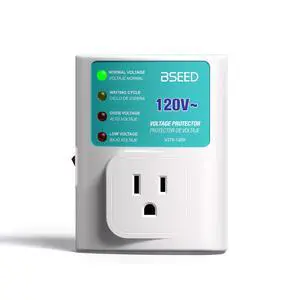 Single Outlet Surge Protector for Refrigerator, Power Surge Protector with Ground Protected Light Indicators, Adjustable Voltage Protector for Washing Machine, TV and Freezer, 15A, 120V,1 Pack Single Outlet Surge Protector for Refrigerator, Power Surge Protector with Ground Protected Light Indicators, Adjustable Voltage Protector for Washing Machine, TV and Freezer, 15A, 120V,1 Pack