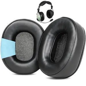 Ear Pads Cushion Replacement for David Clark DC ONE-X Pilot Headphones | Earpads Cushion Upgrade Thicker Earpads,Memory Foam,Protein Leather,Black Ear Pads Cushion Replacement for David Clark DC ONE-X Pilot Headphones | Earpads Cushion Upgrade Thicker Earpads,Memory Foam,Protein Leather,Black