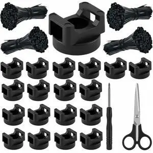 Magnetic Zip Tie Mounts, 26 Pack Magnetic Cable Tie Mounts with 200 Zip Ties, Rotating No-Drill Cable Management Organizer for Server Rack, Electrical Panel, Metal Desk, Strong Magnetic Wire Holders Magnetic Zip Tie Mounts, 26 Pack Magnetic Cable Tie Mounts with 200 Zip Ties, Rotating No-Drill Cable Management Organizer for Server Rack, Electrical Panel, Metal Desk, Strong Magnetic Wire Holders