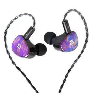 KBEAR KB02 Colorful Resin Shell in Ear Monitor Headphones, Bone Conduction Dynamic Driver Wired Earbuds, IEM Headphones HiFi Earphones with 2Pin 4N OFC Cable 3.5mm Plug for Singers Musicians, Purple KBEAR KB02 Colorful Resin Shell in Ear Monitor Headphones, Bone Conduction Dynamic Driver Wired Earbuds, IEM Headphones HiFi Earphones with 2Pin 4N OFC Cable 3.5mm Plug for Singers Musicians, Purple