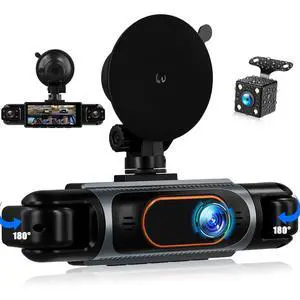 360 Degree View Dash Cam for Cars,4 Channel Dash Cam Car Camera Front and Rear Inside Left Right,3.16 Dashcams with Night Vision,Loop Recording,24H Parking Mode Monitor,Reverse View 360 Degree View Dash Cam for Cars,4 Channel Dash Cam Car Camera Front and Rear Inside Left Right,3.16 Dashcams with Night Vision,Loop Recording,24H Parking Mode Monitor,Reverse View
