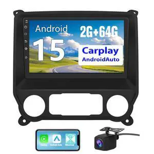 Car Radio for Chevrolet Chevy Silverado Sierra 2014 2015 2016 2017 2018, 10.1 Inch with CarPlay Android Auto, Bluetooth 5.0, GPS Navigation, DSP, FM, AM, Rear Camera Support Car Radio for Chevrolet Chevy Silverado Sierra 2014 2015 2016 2017 2018, 10.1 Inch with CarPlay Android Auto, Bluetooth 5.0, GPS Navigation, DSP, FM, AM, Rear Camera Support
