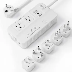 220v to 110v Travel Voltage Converter: International Universal Power Plug Adapter Outlet Converters US to Europe - High Power Hair Dryer Dual Voltage Step Down Plugs Transformer for European UK EU 220v to 110v Travel Voltage Converter: International Universal Power Plug Adapter Outlet Converters US to Europe - High Power Hair Dryer Dual Voltage Step Down Plugs Transformer for European UK EU