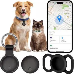 GPS Tracker for Dogs, Smart Collar with Real-Time Location - Pet Location Tracker with Holder No Monthly Fee/No SIM Card, Works with iOS Find My, Ultra-Slim, IP68 Waterproof, Reliable Performance GPS Tracker for Dogs, Smart Collar with Real-Time Location - Pet Location Tracker with Holder No Monthly Fee/No SIM Card, Works with iOS Find My, Ultra-Slim, IP68 Waterproof, Reliable Performance