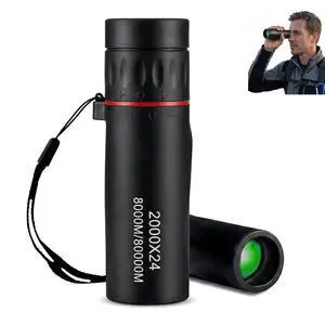 Mini Monocular Telescope 2000x24 HD High Power for All Ages | Compact optics, for stargazing, hunting, hiking, wildlife & travel, good gift for outdoor enthusiasts, black Mini Monocular Telescope 2000x24 HD High Power for All Ages | Compact optics, for stargazing, hunting, hiking, wildlife & travel, good gift for outdoor enthusiasts, black