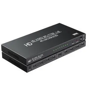 4K 1x8 HDMI Splitter 1 in 8 Out, 8 Port Powered hdmi splitters Multi Monitor Outputs, Mirror/Copy Screen only (Not Extend) 8 Way Splitter Support 4Kx 2K @30Hz,3D for Office,PS4, Projector,HDTV 4K 1x8 HDMI Splitter 1 in 8 Out, 8 Port Powered hdmi splitters Multi Monitor Outputs, Mirror/Copy Screen only (Not Extend) 8 Way Splitter Support 4Kx 2K @30Hz,3D for Office,PS4, Projector,HDTV