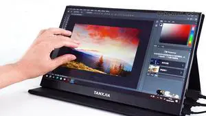 15.6 Inch Portable Touchscreen Monitor, 1080P FHD IPS Display | USB C HDMI External Second Screen with Smart Cover Stand for Laptop PC Mac Phone Gaming 15.6 Inch Portable Touchscreen Monitor, 1080P FHD IPS Display | USB C HDMI External Second Screen with Smart Cover Stand for Laptop PC Mac Phone Gaming