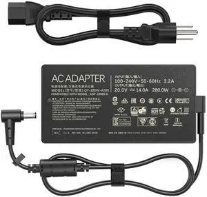 280W ADP-280EB B AC Charger Compatible with Asus Rog Flow X16 Rog Strix G15 G16 G17,14A/20V AC Adapter Rog Strix G18 Rog Strix Scar 15 17 SE ROG Zephyrus M16 Tuf Gaming A16 (6.0 X 3.7mm) 280W ADP-280EB B AC Charger Compatible with Asus Rog Flow X16 Rog Strix G15 G16 G17,14A/20V AC Adapter Rog Strix G18 Rog Strix Scar 15 17 SE ROG Zephyrus M16 Tuf Gaming A16 (6.0 X 3.7mm)