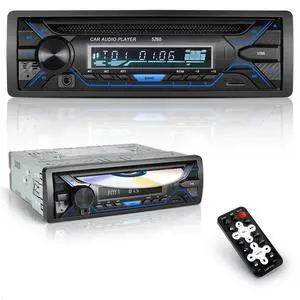Single Din Bluetooth Car Stereo with CD DVD Player, Single Din Radio with Bluetooth AM/FM AUX/USB/SD Card Playback Single Din Bluetooth Car Stereo with CD DVD Player, Single Din Radio with Bluetooth AM/FM AUX/USB/SD Card Playback