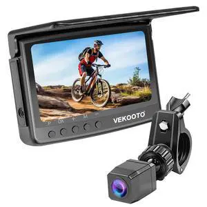 VB5 Bike Camera Rechargeable Battery 360° Rotation - 5'' HD 1080P Monitor Color Night Vision 3 Mins Easy Installation Handlebar Bicycle Rear View Camera for Mountain Ebike VB5 Bike Camera Rechargeable Battery 360° Rotation - 5'' HD 1080P Monitor Color Night Vision 3 Mins Easy Installation Handlebar Bicycle Rear View Camera for Mountain Ebike