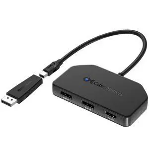 DisplayPort 1.4 MST Hub, 2X DisplayPort and 1x HDMI | 1x HDMI 2.0 + 2x DP 1.4, DP Splitter Hub, for Windows, Not Compatible with macOS DisplayPort 1.4 MST Hub, 2X DisplayPort and 1x HDMI | 1x HDMI 2.0 + 2x DP 1.4, DP Splitter Hub, for Windows, Not Compatible with macOS