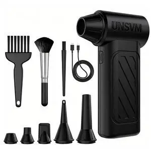 Compressed Air Duster,130000RPM, Brushless Motor, Portable Mini | Super Power Air Blower, High Speed Electric Air Duster, 5000mAh Rechargeable,Portable 3-Gear, Powerful Efficient Compressed Air Duster,130000RPM, Brushless Motor, Portable Mini | Super Power Air Blower, High Speed Electric Air Duster, 5000mAh Rechargeable,Portable 3-Gear, Powerful Efficient