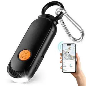 Personal Safety Alarm for Women, Works with Apple Find My, 135dB SOS Siren with Strobe Light, Anti-Loss Pull Pin, Type-C Rechargeable Keychain Alarm, iOS Only Personal Safety Alarm for Women, Works with Apple Find My, 135dB SOS Siren with Strobe Light, Anti-Loss Pull Pin, Type-C Rechargeable Keychain Alarm, iOS Only