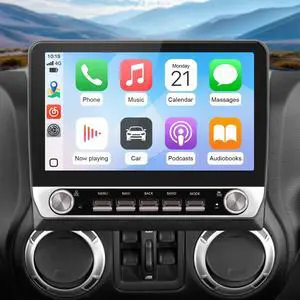 Car Radio Stereo for Jeep Wrangler JK 2007-2018 with 64G ROM Carplay | for Jeep Wrangler JK 2007-2018 Dodge Ram 1500 2500 3500 2009-2012 Grand Cherokee with Carplay Android Auto Bluetooth Car Radio Stereo for Jeep Wrangler JK 2007-2018 with 64G ROM Carplay | for Jeep Wrangler JK 2007-2018 Dodge Ram 1500 2500 3500 2009-2012 Grand Cherokee with Carplay Android Auto Bluetooth