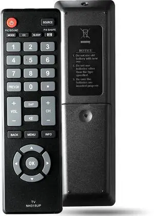 NH315UP Universal Replacement Remote Control Compatible with All Sanyo LED LCD HDTV TV NH315UP Universal Replacement Remote Control Compatible with All Sanyo LED LCD HDTV TV