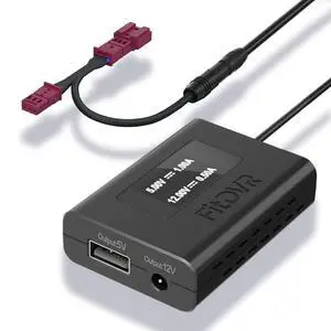 Power Adapter (3-Pin) for Dash Cam, Radar, Dashcam Charger Cable for BMW and MINI, Connects to Rain Sensor, LED Display USB Power Source, Easy to Install, 5V 12V Output, D3-024 Power Adapter (3-Pin) for Dash Cam, Radar, Dashcam Charger Cable for BMW and MINI, Connects to Rain Sensor, LED Display USB Power Source, Easy to Install, 5V 12V Output, D3-024