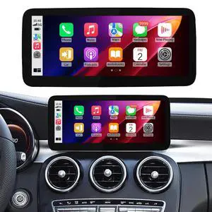 Wireless CarPlay/Android Auto 10.25/12.3 Inch Touchscreen for Mercedes Benz C/GLC W205 X253 (2015-2018) with NTG5.0/5.1/5.2, Car Radio Receiver, Multimedia, Bluetooth, Car Stereo (10.25inch) Wireless CarPlay/Android Auto 10.25/12.3 Inch Touchscreen for Mercedes Benz C/GLC W205 X253 (2015-2018) with NTG5.0/5.1/5.2, Car Radio Receiver, Multimedia, Bluetooth, Car Stereo (10.25inch)