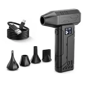 Compressed Air Duster 150000RPM, Super Power Electric Air Duster Cordless | Replaces Canned Air, Portable Dust Blower with LED Light for Computer, Keyboard, Home, Outdoor & Car Compressed Air Duster 150000RPM, Super Power Electric Air Duster Cordless | Replaces Canned Air, Portable Dust Blower with LED Light for Computer, Keyboard, Home, Outdoor & Car
