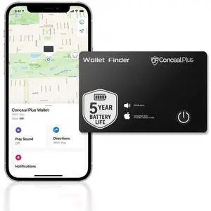 Wallet Finder - Slim Wallet Tracker Card for Apple Find My App | This slim wallet tracker slides into a card slot, keeping the wallet traceable on the Find My app automatically Wallet Finder - Slim Wallet Tracker Card for Apple Find My App | This slim wallet tracker slides into a card slot, keeping the wallet traceable on the Find My app automatically