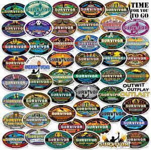 Survivor 50 Vinyl Stickers Waterproof Die-Cut Decals Laptop Water Bottle Survivor 50 Vinyl Stickers Waterproof Die-Cut Decals Laptop Water Bottle