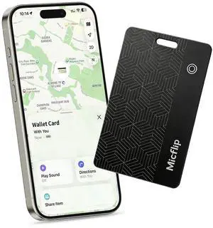 MFi Certified Wallet Tracker Card, Works with Apple Find My | 0.07in ultra slim tracker card, wireless charging, IP67 waterproof, iOS only, fits wallets, luggage, passports & keys MFi Certified Wallet Tracker Card, Works with Apple Find My | 0.07in ultra slim tracker card, wireless charging, IP67 waterproof, iOS only, fits wallets, luggage, passports & keys