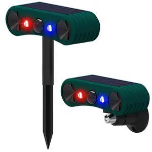 Solar Indoor&Outdoor Motion Sensor Alarm -129dB Loud Siren Noise Maker, 4 Modes, Ultrasonic Security Alarm, Red&Blue Motion Activated Strobe Light (2 Pack) Solar Indoor&Outdoor Motion Sensor Alarm -129dB Loud Siren Noise Maker, 4 Modes, Ultrasonic Security Alarm, Red&Blue Motion Activated Strobe Light (2 Pack)