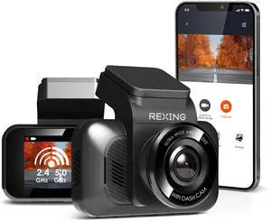USA V55 Dash Cam - 4k Modular Capabilities, 5.0 GHz Wi-Fi, GPS Car Dash Camera Recorder, Night Vision, Loop Recording, Parking Monitor, Supercapacitor, Support 256GB Max, Voice Control (2023) USA V55 Dash Cam - 4k Modular Capabilities, 5.0 GHz Wi-Fi, GPS Car Dash Camera Recorder, Night Vision, Loop Recording, Parking Monitor, Supercapacitor, Support 256GB Max, Voice Control (2023)