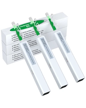 3PCS One Click Fiber Cleaner Pen, Fiber Optic Cleaner for SC/FC/ST 2.5mm 800+ Cleans, One-Push Fiber Cleaning Tool for SC/UPC & SC/APC Optical Connectors, Extendable Probe for Endface Cleaning 3PCS One Click Fiber Cleaner Pen, Fiber Optic Cleaner for SC/FC/ST 2.5mm 800+ Cleans, One-Push Fiber Cleaning Tool for SC/UPC & SC/APC Optical Connectors, Extendable Probe for Endface Cleaning