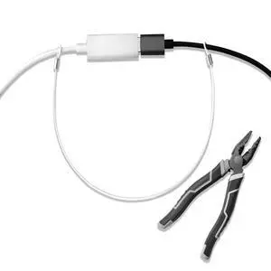 Cable Tethers 10 Pack with Crimping Tool (12 Inches, White Color), Adjustable Security Cable Look, Universal DIY Adapter Tethering Ties Kit for Computer Cord, Pre-Assembled, Tamper-Resistant Cable Tethers 10 Pack with Crimping Tool (12 Inches, White Color), Adjustable Security Cable Look, Universal DIY Adapter Tethering Ties Kit for Computer Cord, Pre-Assembled, Tamper-Resistant