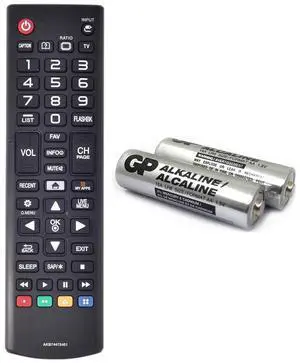 AKB74475401 Replacement for LG Remote Control for Smart TV (No Setup) | 49UF6430 43UF6400 49UF6490 49UF6400 43UF6430 43LF5900 55UF6450 49UF6900 49LF5900 32LF595B 24LF4820 65UF6450 with Batteries AKB74475401 Replacement for LG Remote Control for Smart TV (No Setup) | 49UF6430 43UF6400 49UF6490 49UF6400 43UF6430 43LF5900 55UF6450 49UF6900 49LF5900 32LF595B 24LF4820 65UF6450 with Batteries