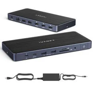14-in-1 Triple DisplayLink Dock for MacBook with 180W PD Adapter | Docking Station for M2/ M3/ M4/M5, Triple 4K@60Hz Monitor 3HDMI 2.0, 96W PD, 10Gbps, 2.5GbE, SD/TF 4.0 (FusionDock Pro 1+) 14-in-1 Triple DisplayLink Dock for MacBook with 180W PD Adapter | Docking Station for M2/ M3/ M4/M5, Triple 4K@60Hz Monitor 3HDMI 2.0, 96W PD, 10Gbps, 2.5GbE, SD/TF 4.0 (FusionDock Pro 1+)