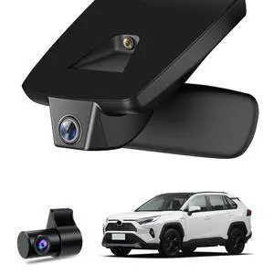 4K+1080P Dash Cam Front and Rear for Toyota RAV4 2022-2026 with 128GB Card | Integrated OEM Look Dashcam, App&WiFi, Loop Recording, Built-in G-sensor, Collision Detection, 24H Parking Monitor 4K+1080P Dash Cam Front and Rear for Toyota RAV4 2022-2026 with 128GB Card | Integrated OEM Look Dashcam, App&WiFi, Loop Recording, Built-in G-sensor, Collision Detection, 24H Parking Monitor