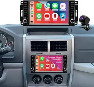Car Radio for Jeep Liberty 2008-2012, Dodge Charger 2008-2010, Dakota 2008-2011, Journey 2009-2010, Chrysler Sebring 7'' Touchscreen Upgrade Stereo Carplay Android Auto Bluetooth GPS Camera 5GWiFi FM Car Radio for Jeep Liberty 2008-2012, Dodge Charger 2008-2010, Dakota 2008-2011, Journey 2009-2010, Chrysler Sebring 7'' Touchscreen Upgrade Stereo Carplay Android Auto Bluetooth GPS Camera 5GWiFi FM