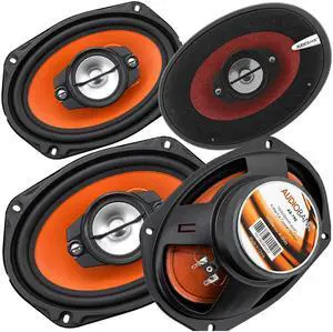 4X 6x9 2000 Watt 4-Way Red Car Audio Stereo Coaxial Speakers - AB-790 (2 Pairs) 1000 Each 4X 6x9 2000 Watt 4-Way Red Car Audio Stereo Coaxial Speakers - AB-790 (2 Pairs) 1000 Each