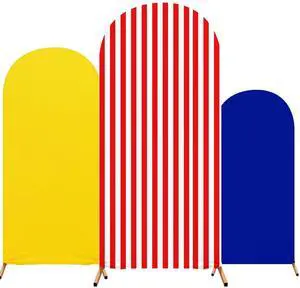 3 Pcs Carnival Party Backdrop Decorations Set Arch Covers Spandex Circus Backdrop Stand 4ft, 5ft, 6ft for Birthday Wedding Photo Props Cosplay Baby Shower Banquet Ceremony Decor 3 Pcs Carnival Party Backdrop Decorations Set Arch Covers Spandex Circus Backdrop Stand 4ft, 5ft, 6ft for Birthday Wedding Photo Props Cosplay Baby Shower Banquet Ceremony Decor