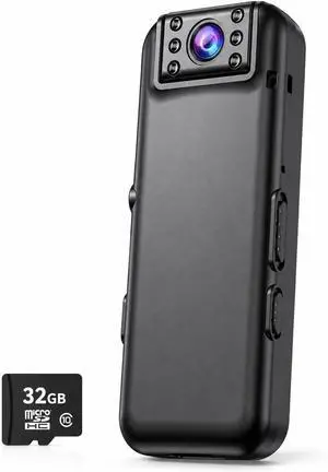 2K Body Camera with 15H Battery, 180° Rotating Lens, Auto Image Flip, Wearable POV Camera with 32GB Card, Magnetic Clip & 1/4 Mount for Cycling, Travel, Vlogging & Outdoor Adventures 2K Body Camera with 15H Battery, 180° Rotating Lens, Auto Image Flip, Wearable POV Camera with 32GB Card, Magnetic Clip & 1/4 Mount for Cycling, Travel, Vlogging & Outdoor Adventures