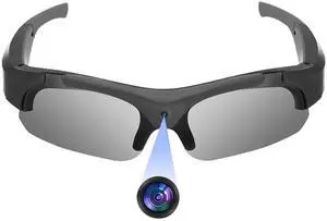 Sports Camera Glasses for Men, Video Recording Glasses, 1080P HD Eyewear UV Protection Camera Sunglasses for Outdoor Activities Cycling, Traveling, Driving Sports Camera Glasses for Men, Video Recording Glasses, 1080P HD Eyewear UV Protection Camera Sunglasses for Outdoor Activities Cycling, Traveling, Driving